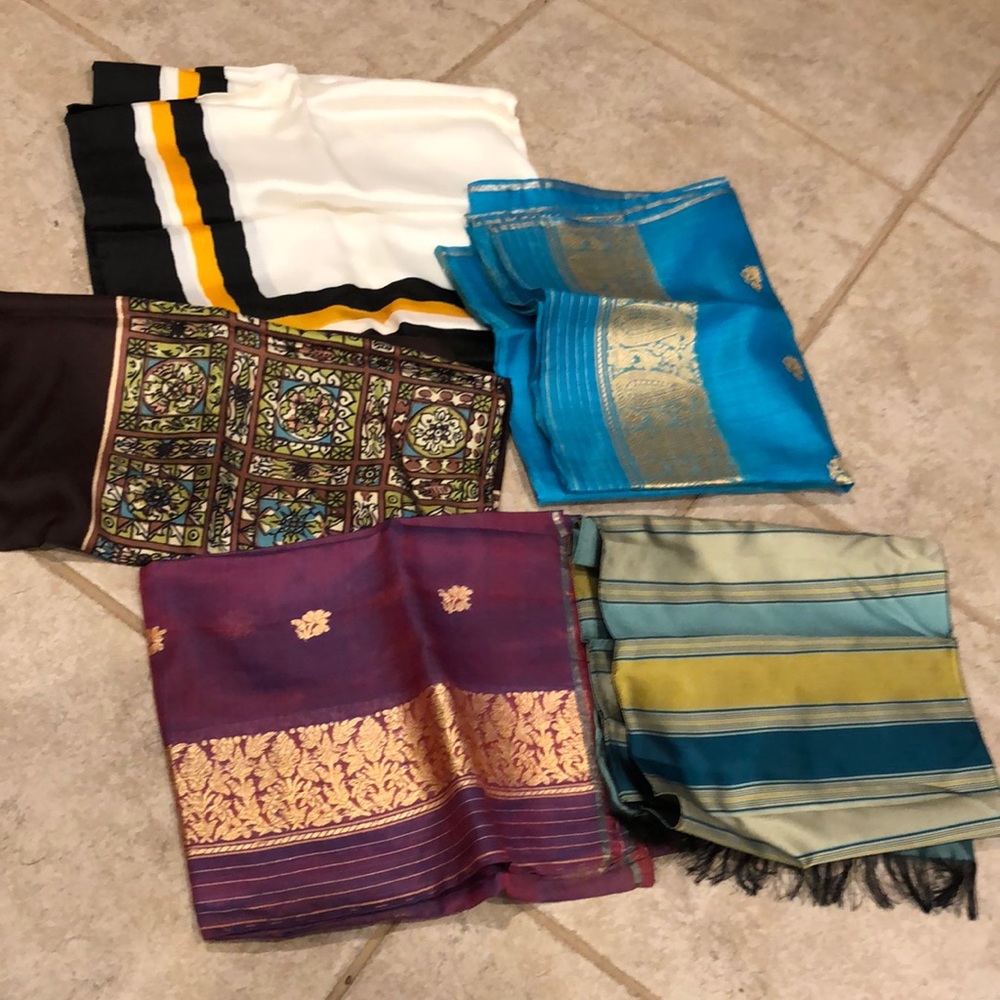 Collection of vintage scarves